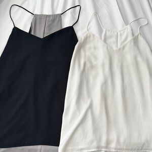 Elegant Black and White reversible Women's Tops